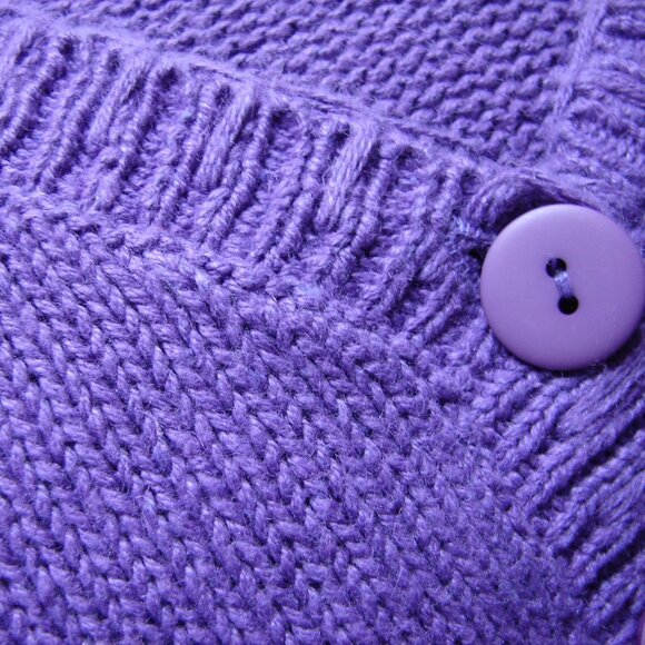 Vtg International Sportswear Oversized Knit Sweater Tunic TOP, Size 2X-3X Purple - Picture 4 of 6